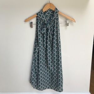 Max Studio Sleeveless Tie Blouse